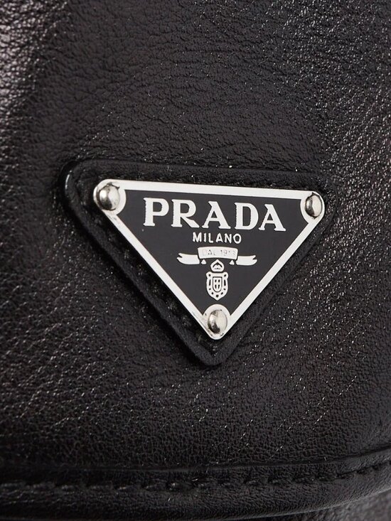 Prada Black Leather Medium Backpack Bag main image 8